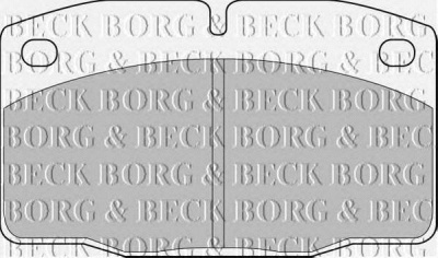 BORG & BECK bbp1117 -  Комплект тормозных колодок, дисковый тормоз